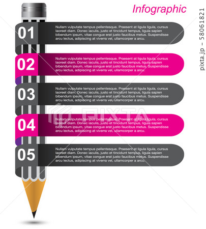 Info-graphic design template. 58061821