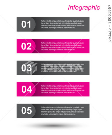 Info-graphic design template. 58061967