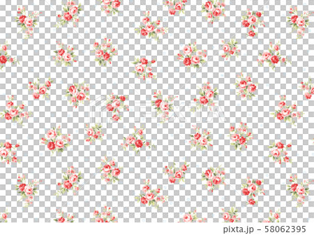 Small rose pattern - Stock Illustration [58062395] - PIXTA