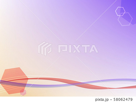 シンプル壁紙 背景素材02 紫 波 のイラスト素材 58062479 Pixta