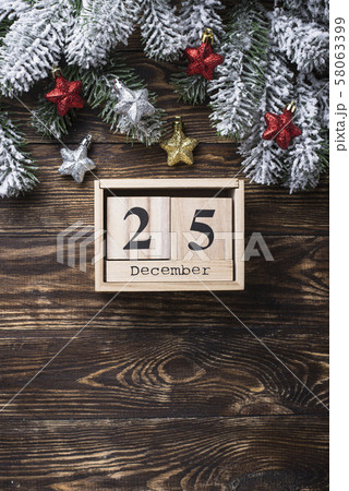 Christmas or New Year festive background 58063399