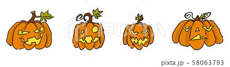 a collection of funny pumpkins for halloween a collection of funny pumpkins for halloween 58063793