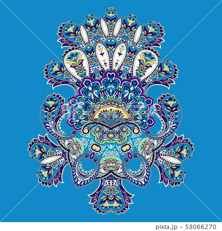 Traditional paisley pattern 58066270
