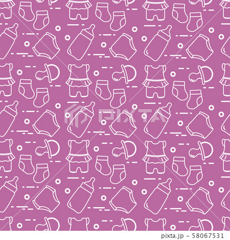 Newborn baby seamless pattern Newborn baby seamless pattern 58067531