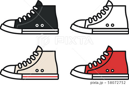 Sneakers Icon Setのイラスト素材