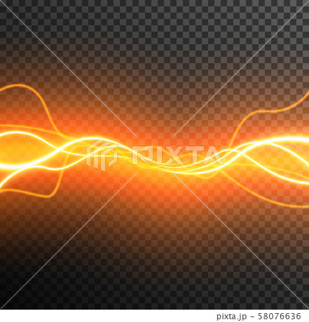 Lighting Neon Electric thunder storm glow sparkle vector transparent 58076636