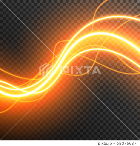Lighting Neon Electric thunder storm glow sparkle vector transparent 58076637