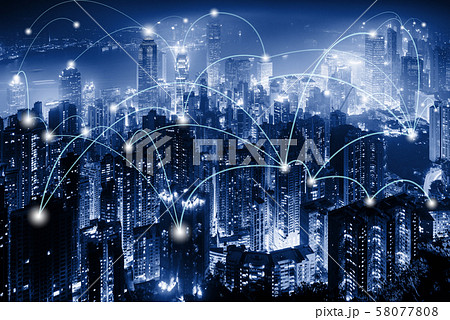 Network Telecommunication and Communication Connect Concept, Connection 5G Networking System 58077808