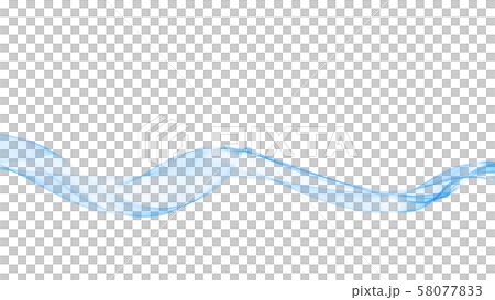 ブルーウェーブ背景ライン 青色 背景白のイラスト素材