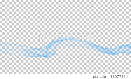 ブルーウェーブ背景ライン 青色 背景白のイラスト素材