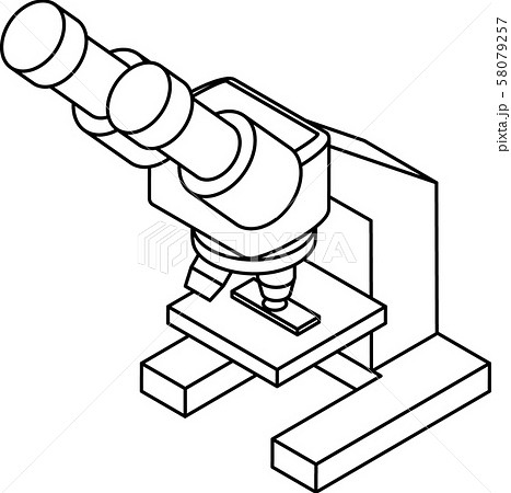 双眼顕微鏡のイラスト素材
