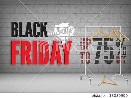 Black friday 75 percent off vector banner template Black friday 75 percent off vector banner template 58080990