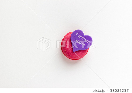 French Pink Macaroons on White Background. French Pink Macaroons on White Background. 58082257