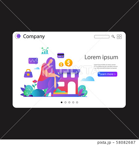 website template vector design, Website background website template vector design, Website background 58082687