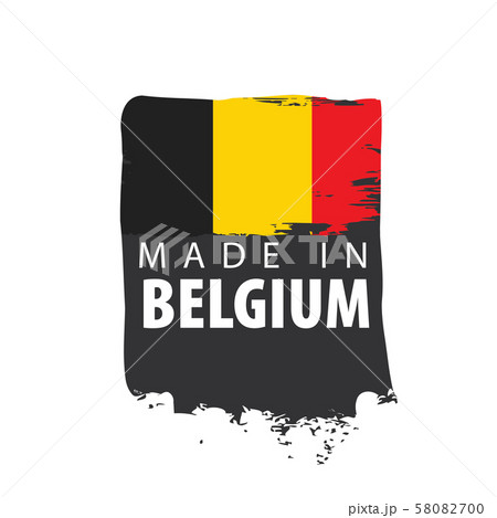 Belgium flag, vector illustration on a white background 58082700