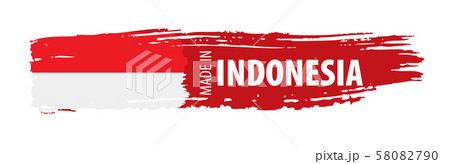 Indonesia flag, vector illustration on a white background Indonesia flag, vector illustration on a white background 58082790