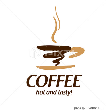 Coffee logo. Vector illustration on white background Coffee logo. Vector illustration on white background 58084156