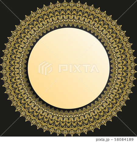 Nice Vector Golden Greeting Card 58084189