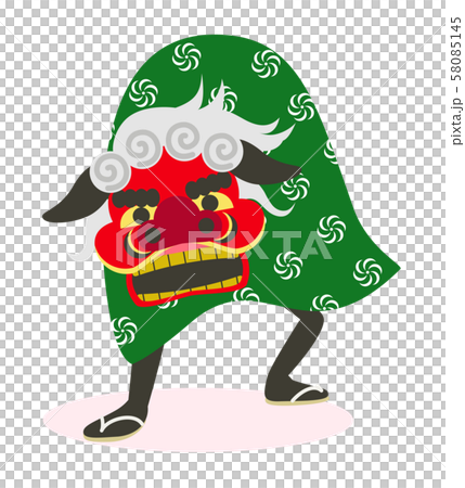 獅子舞のイラスト素材 [58085145] - PIXTA