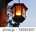 ランプ　街灯　大雪山旭岳温泉 58085887