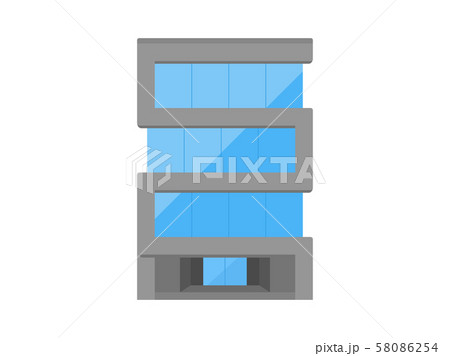 オフィスビルのイラストのイラスト素材