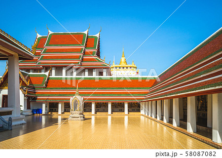 Golden Mountain of Wat Saket, Bangkok, Thailand 58087082
