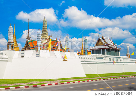 grand palace and Wat Phra Kaeo in bangkok, 58087084