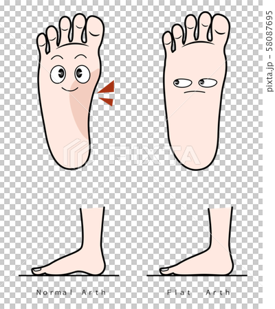 Flat feet Flat feet 58087695