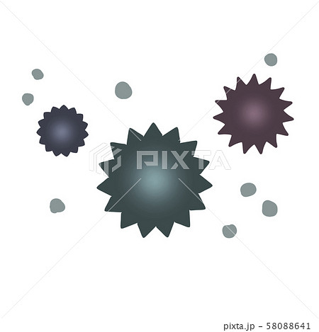 病原菌 塵 ホコリのイラスト素材