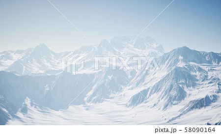 Alps Mountains From The Airのイラスト素材