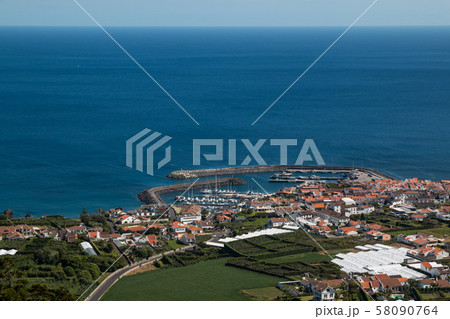 Vila Franca do Campo aerial view, Azores 58090764