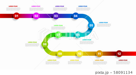 Infographic design template with place for your data. Vector illustration. 58091134