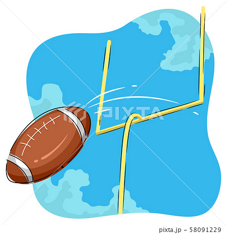 American Football Goal Illustration 58091229