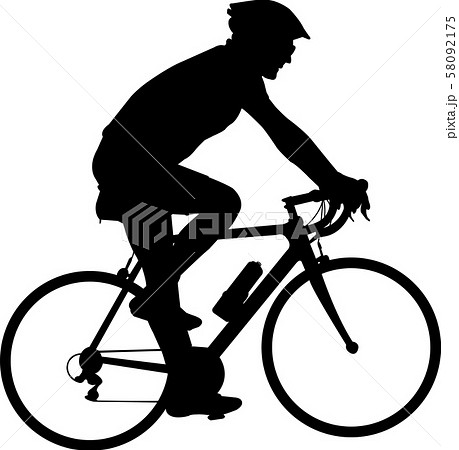 High Quality Race Bicyclist Silhouette 3のイラスト素材