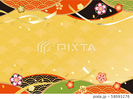 美しい和柄パターン 58093276