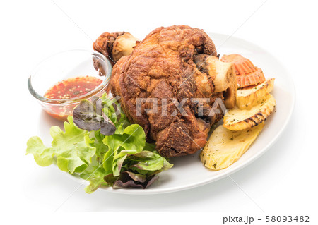 Crispy pork knuckle or German Pork Hocks 58093482