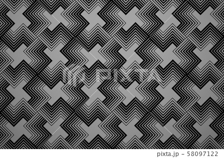 Abstract geometric pattern with stripes, lines. 58097122