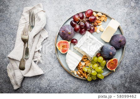 cheese with fresh figs cheese with fresh figs 58099462