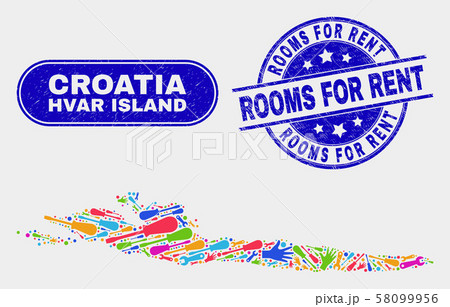 Factory Hvar Island Map and Scratched Rooms for Rent Stamps Factory Hvar Island Map and Scratched Rooms for Rent Stamps 58099956