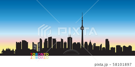 Canada city skyline. Toronto landmarks cityscape 58101897
