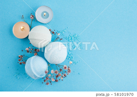 Spa set of blue bath bombs Spa set of blue bath bombs 58101970