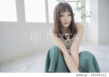 ストレート ミディアムヘアー 髪型 美容室 ストレート ミディアムヘアー 髪型 美容室 58104122
