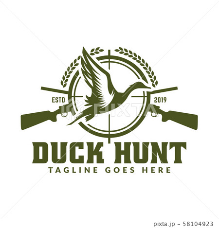 Hunting logo, hunt badge or emblem for hunting 58104923