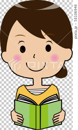 A woman reading a book 58106946