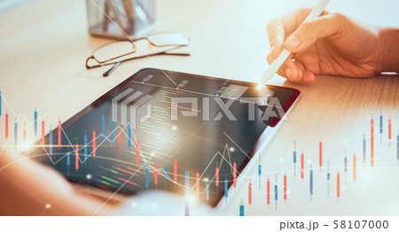 Stock exchange market concept, businessman trader Stock exchange market concept, businessman trader 58107000