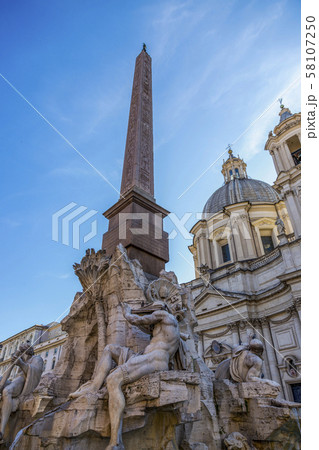 Fountain of the Four Rivers in Piazza Navona Fountain of the Four Rivers in Piazza Navona 58107250