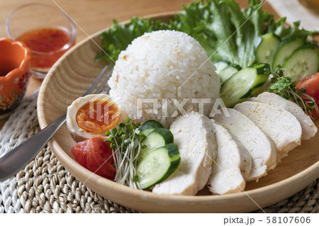 海南鶏飯 58107606