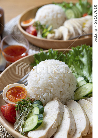 海南鶏飯 海南鶏飯 58107610