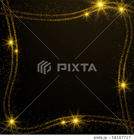 Sparkling magical square frame design 58107717