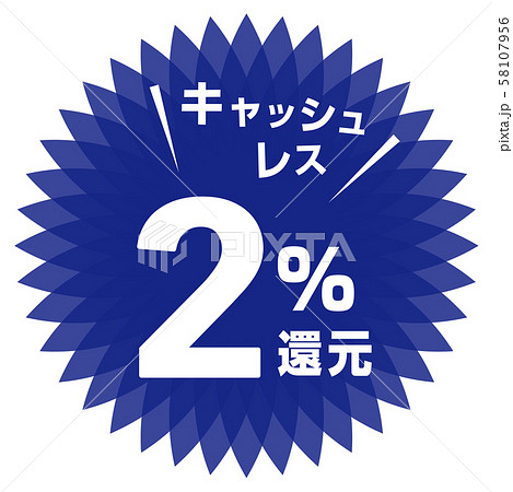 キャッシュレス2 安い 還元ポスター ベクター